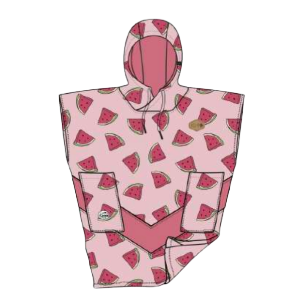 All-In Changing Poncho Kids age 6-9  Watermelon