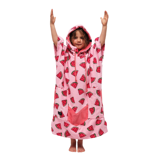 All-In Changing Poncho Kids age 6-9  Watermelon