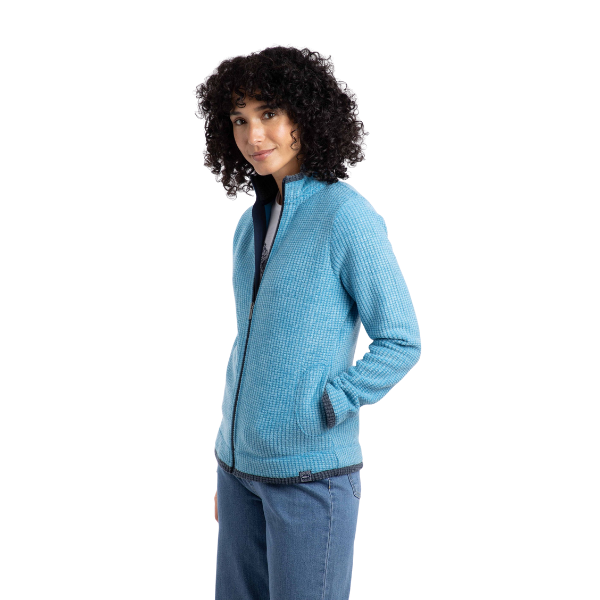 Weird Fish - Ariana Eco Full Zip Grid Fleece