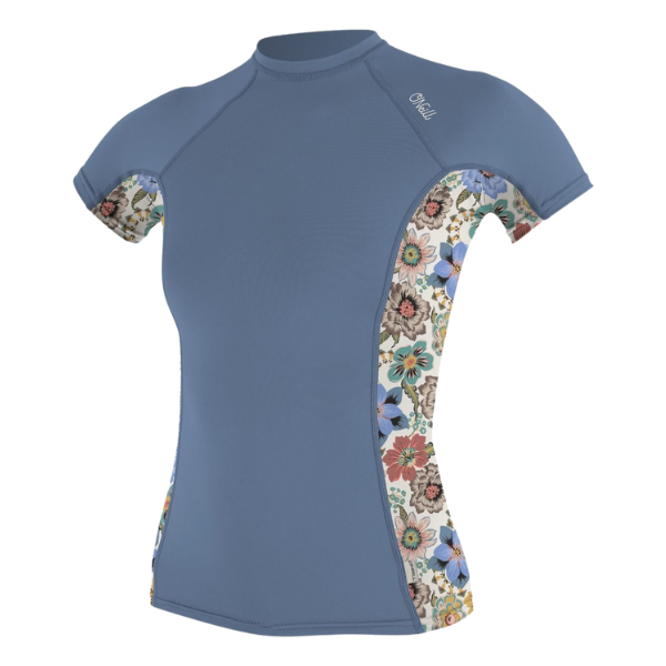 Womans Side Print S/S Rash Guard