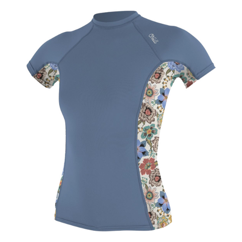 Womans Side Print S/S Rash Guard