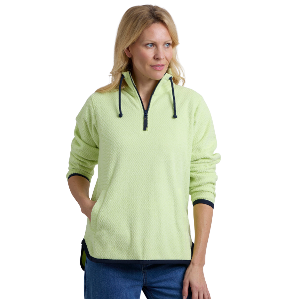 Weird Fish - Odina Quarter Zip Zig Zag Fleece