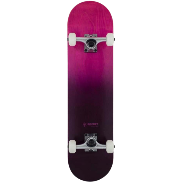Rocket Complete Skateboard (UK) Double Dipped Purple/Pink 7.75 IN