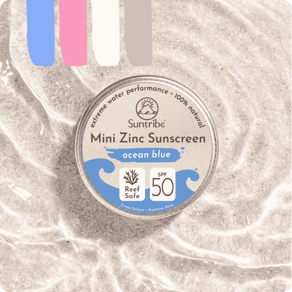 Suntribe Organic Mineral Face & Sport Mini Zinc Sunscreens SPF 50 15g