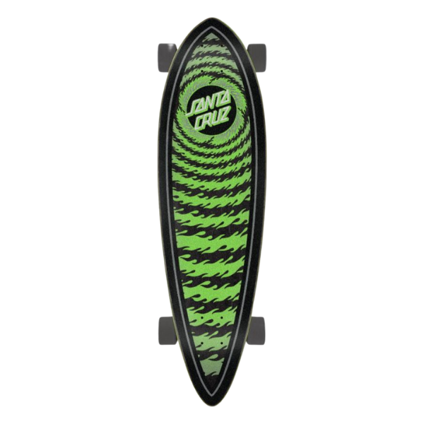 Santa Cruz Longboard Complete Flame Pintail Multi