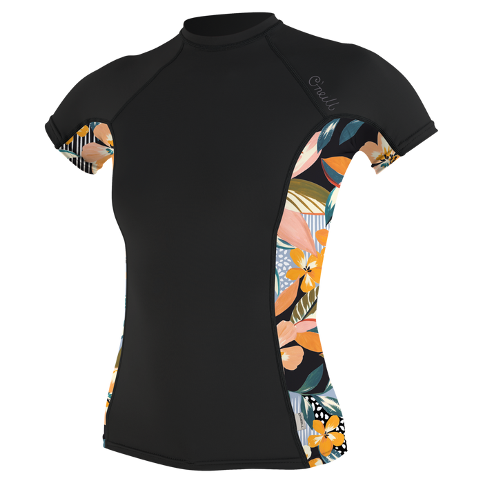 O'Neill Women's Side Print Short Sleeve Rash Guard